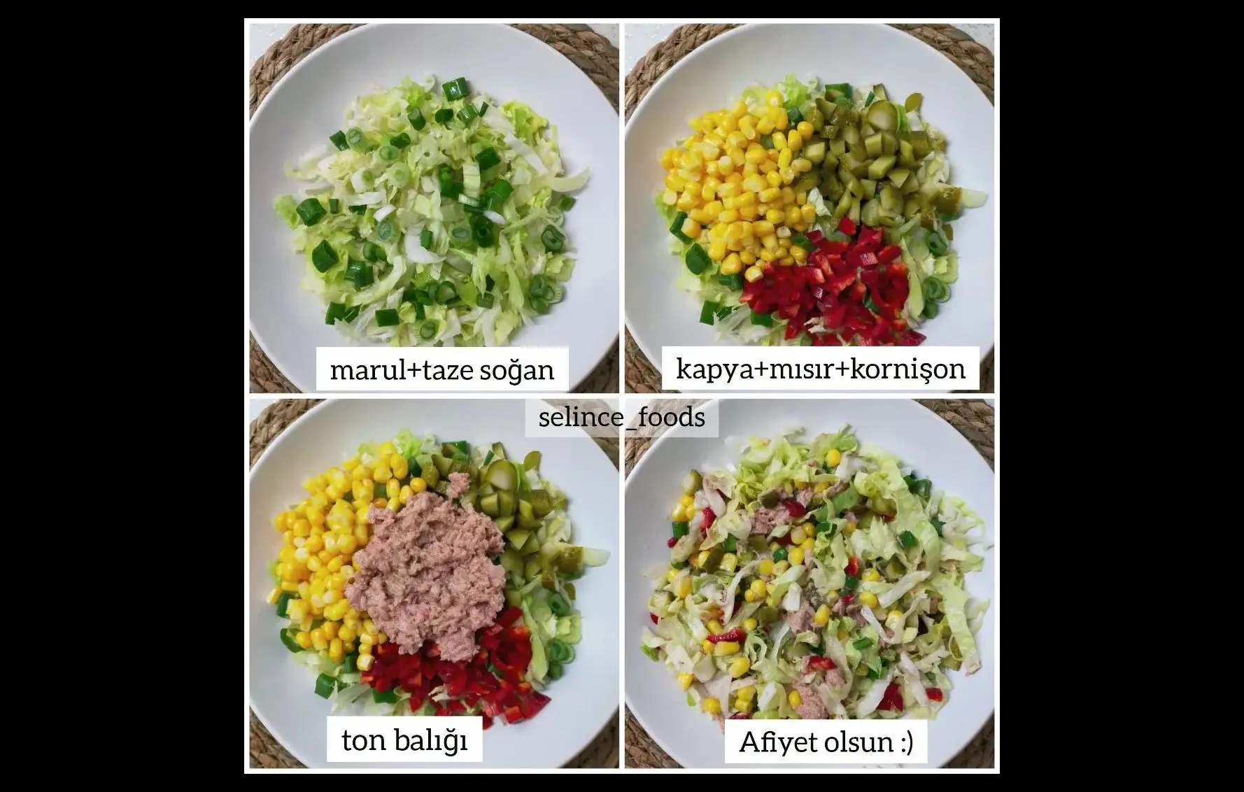 Ton Balıklı Salata Ton Balıklı Salata
