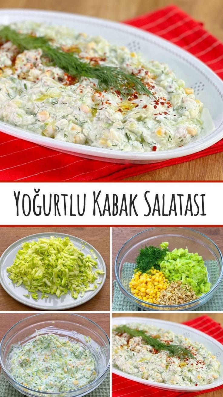 Yoğurtlu Kabak Salatası Yoğurtlu Kabak Salatası