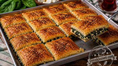 Ispanaklı Tepsi Böreği Tarifi